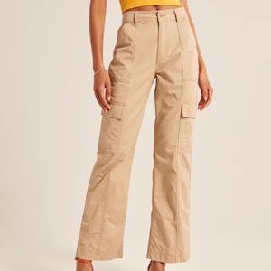 Abercrombie 90's Relaxed Cargo Utility Pant - 26/S (2/Short) - Tan/Khaki - A&F